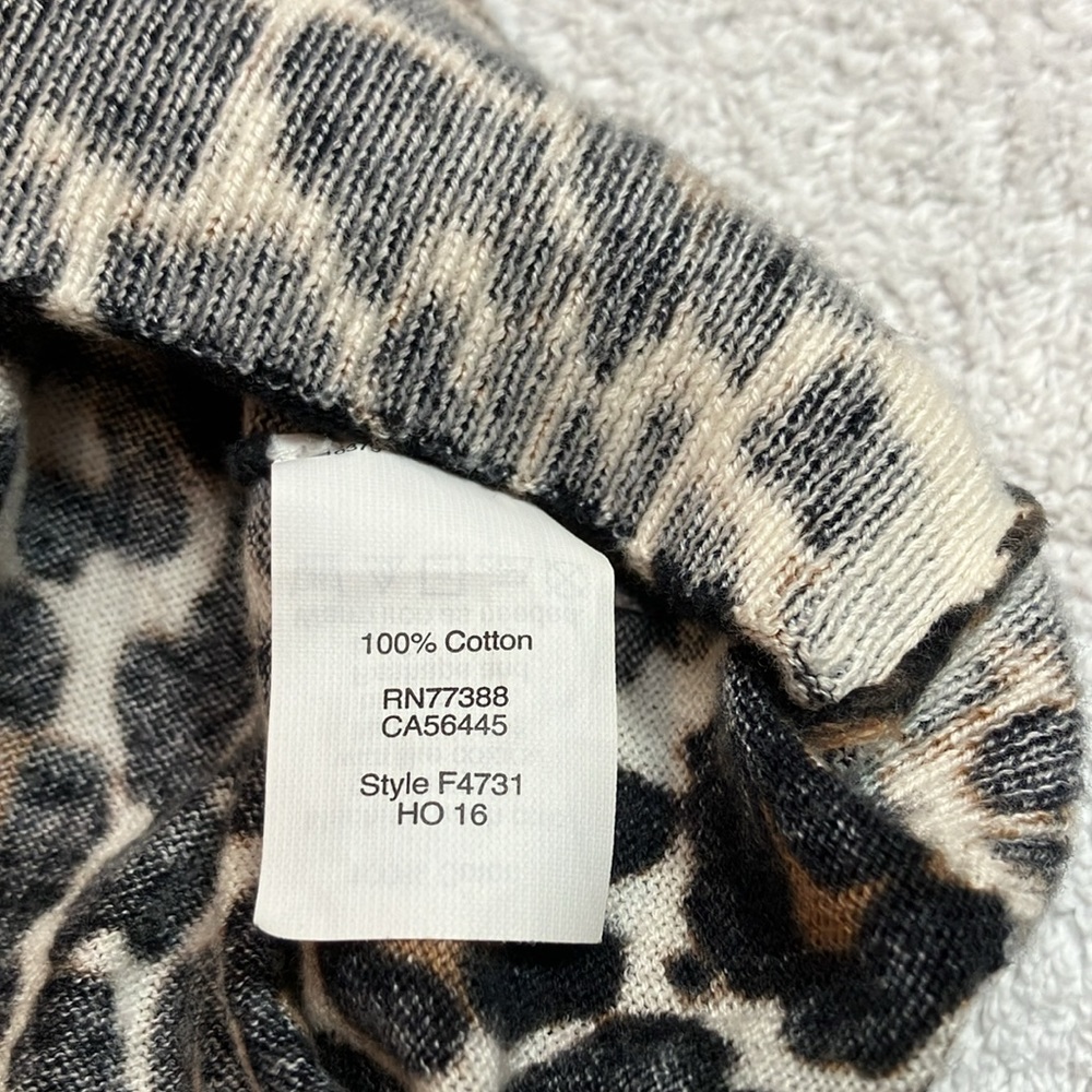 J Crew Factory leopard print lightweight sweater - Picture 8 of 10
